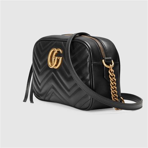 gucci borsa nera a spalla|borsa a spalla gucci.